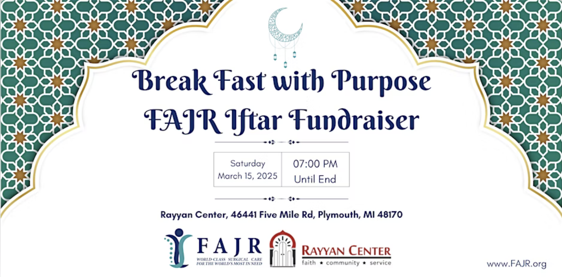 United by Faith & Hope: FAJR Iftar Event